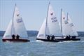 Chris Parish and Chris Passmore lead to the first mark in race 1 - Craftinsure UK Wayfarer National Circuit and Eastern Area Championship at Medway YC