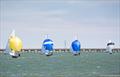 The top four race to the leeward mark - Craftinsure UK Wayfarer National Circuit and Eastern Area Championship at Medway YC