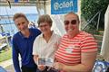 Third place John Clementson and Mel Titmus, with Commodore Catherine Gore - Craftinsure UK Wayfarer National Circuit and Eastern Area Championship at Medway YC