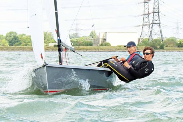 Andrew and Tom Wilson win the Wayfarer Eastern Area Championship at Medway photo copyright Mike Spurgin taken at Medway Yacht Club and featuring the Wayfarer class