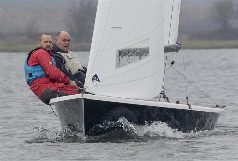 Andy Farmer and Steve Graham, 4th at the Notts County First of Year Race photo copyright David Eberlin taken at Notts County Sailing Club and featuring the Wayfarer class