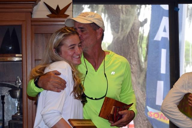 Dave & Ava Moring finish 2nd in the Wayfarer International Championships 2022 at Lake Eustis, Florida - photo © John Cole