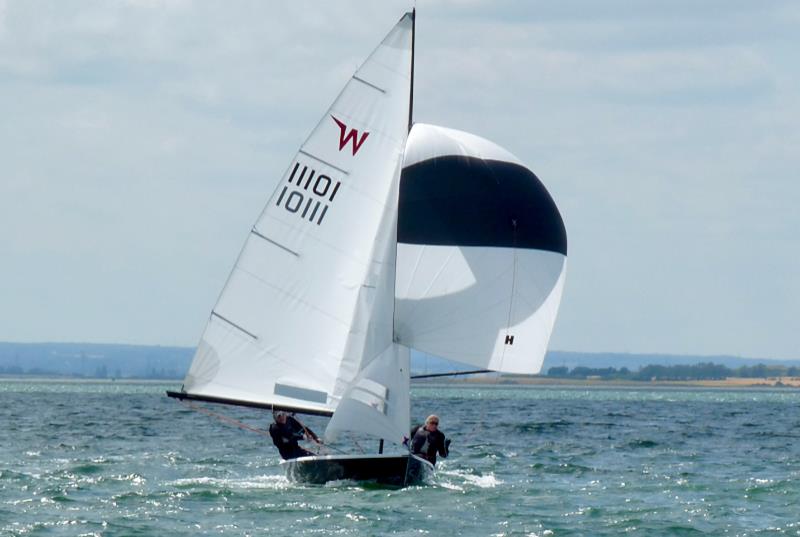 Clementson and Titmus charging downwind - Wayfarer Southern Area Championships at Whitstable - photo © Matthew King