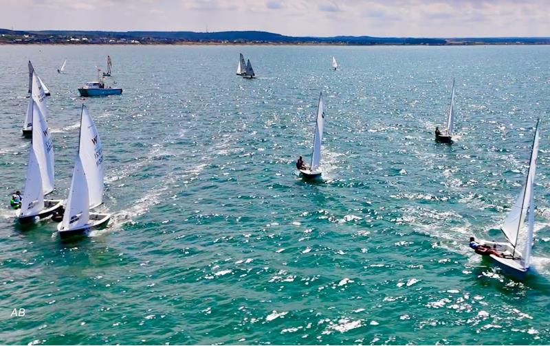 Racing off the start line in race 2 - Wayfarer Southern Area Championships at Whitstable - photo © Ayan Videography