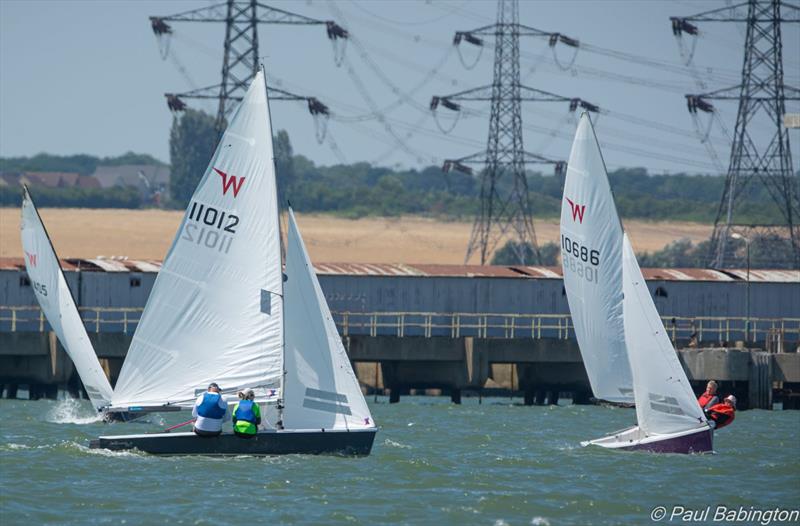 Local teams do battle upwind - Craftinsure UK Wayfarer National Circuit and Eastern Area Championship at Medway YC - photo © Paul Babington