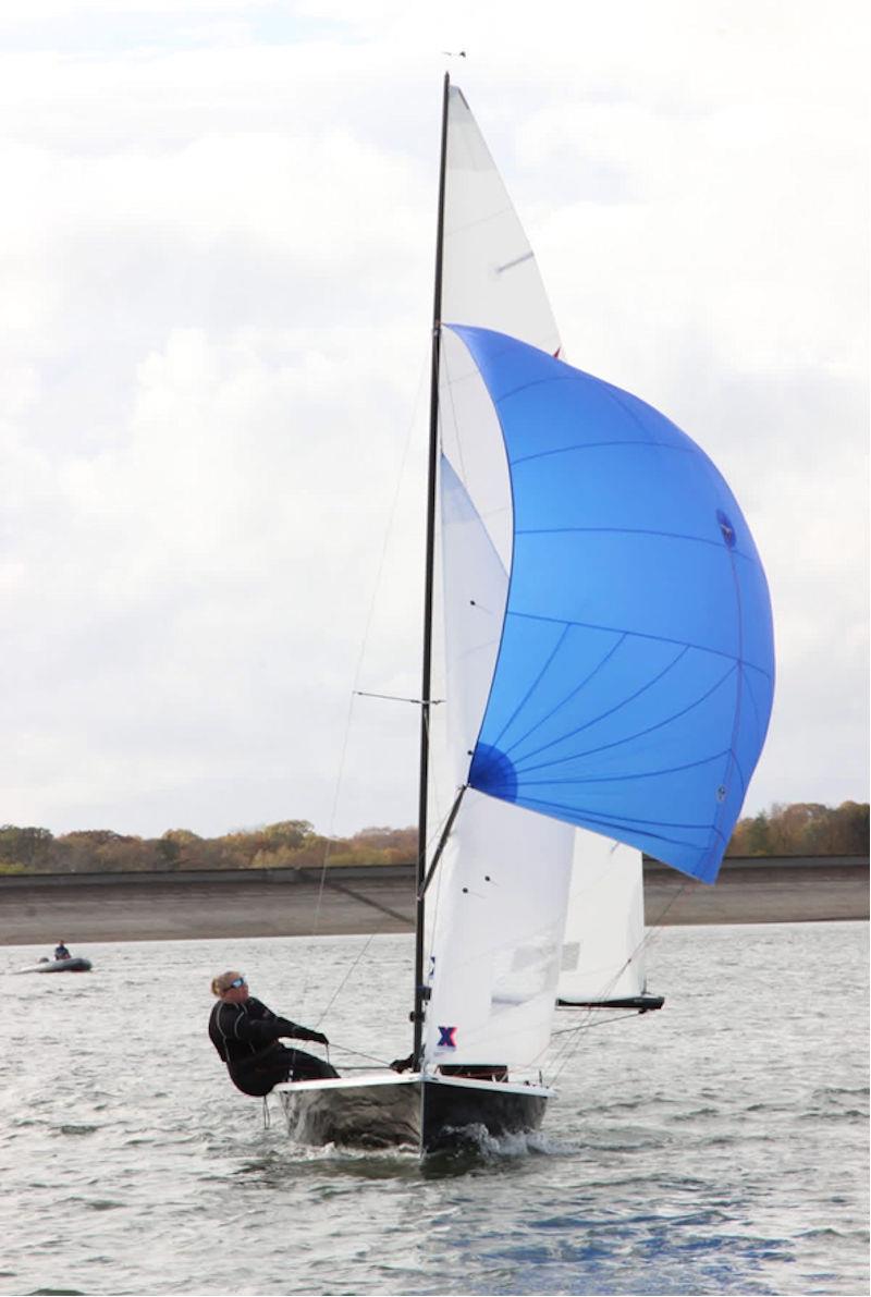 Craftinsure UK Wayfarer National Circuit Finale at Bough Beech - Great downwind speed from John Clementson and Mel Titmus photo copyright Sarah Seddon taken at Bough Beech Sailing Club and featuring the Wayfarer class