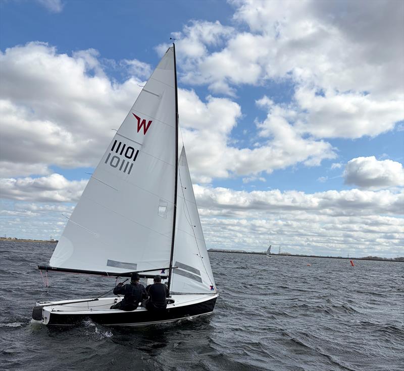 John & Mel win the Wayfarer Western Championship at Datchet Water photo copyright Hilly King taken at Datchet Water Sailing Club and featuring the Wayfarer class