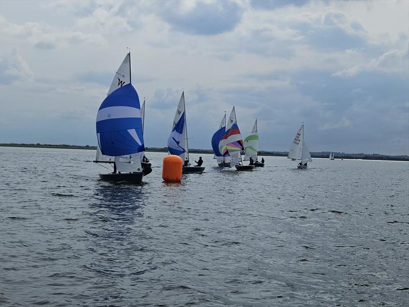 Finish of race six during the Wayfarer Eastern Championship at Blackwater Sailing Club - photo © Ian Rumble