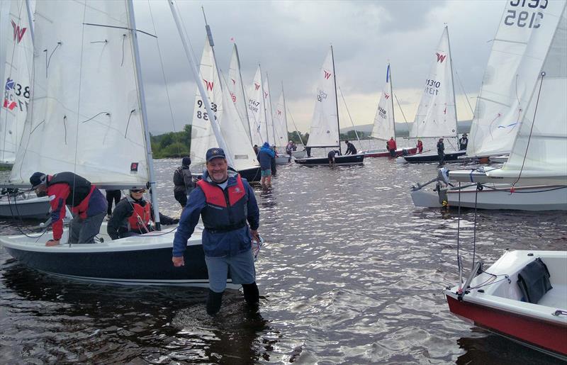 The fleet launching - Wayfarer International Rally at Loch Lomond - photo © UKWA