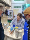 Demonstrations of epoxy techniques using WEST SYSTEM products at the RYA Dinghy & Watersports Show