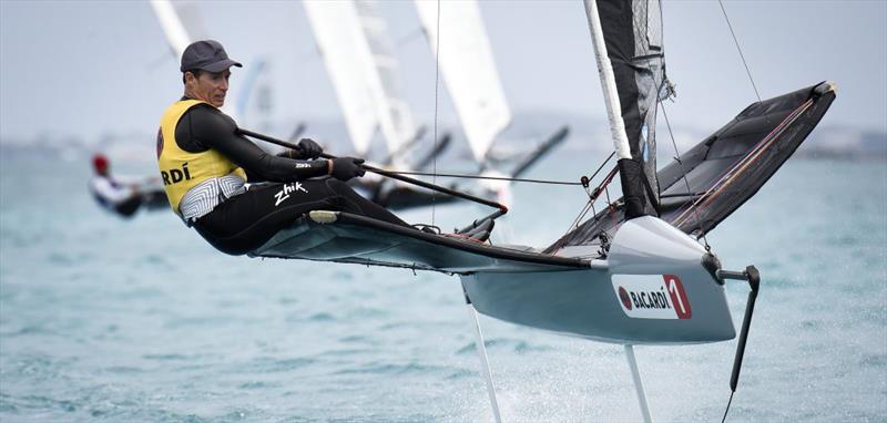 Paul Goodison winning the International Moth Worlds 2018 in Bermuda photo copyright Martina Orsini taken at Royal Bermuda Yacht Club and featuring the  class