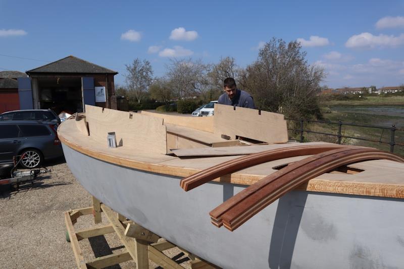 Out in the yard, the part-completed Secret 20 kit boat donated by Practical Boat Owner magazine is taking shape photo copyright Wessex Resins & Adhesives taken at  and featuring the  class