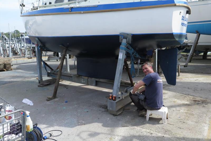 Mark at Aquamarine Ltd works on all types of boat projects, from budget weekenders to superyachts photo copyright Wessex Resins & Adhesives taken at  and featuring the  class