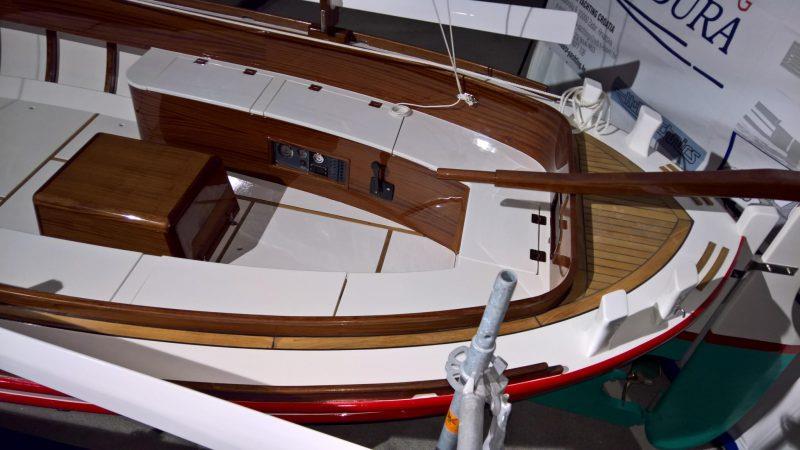 To create some eye-catching lines within the hull the designer needed to introduce some sweeping interior curves - photo © Wessex Resins & Adhesives