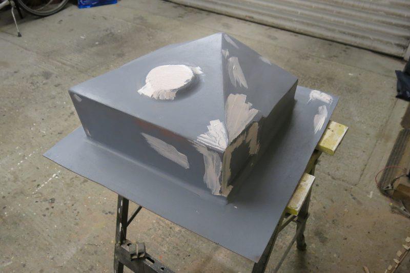 Moulding an oil drip tray with epoxy resin - step 7 - photo © Wessex Resins & Adhesives