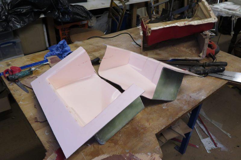 Moulding an oil drip tray with epoxy resin - step 11 - photo © Wessex Resins & Adhesives
