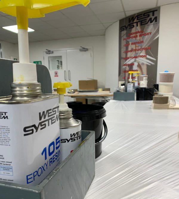 Teaching epoxy basics - photo © Wessex Resins & Adhesives