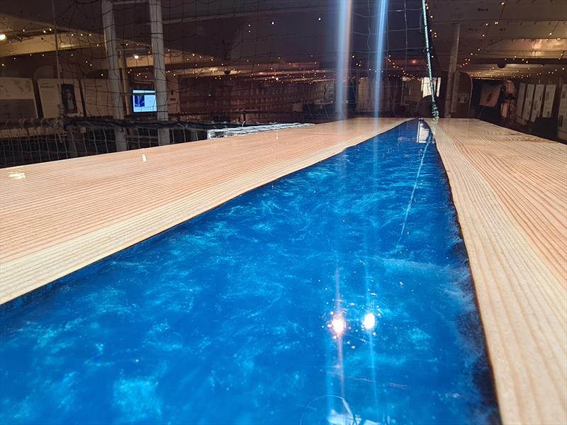 Stunning ship bar, made with Entropy Resins, aboard the Tall Ship Glenlee - photo © Entropy Resins