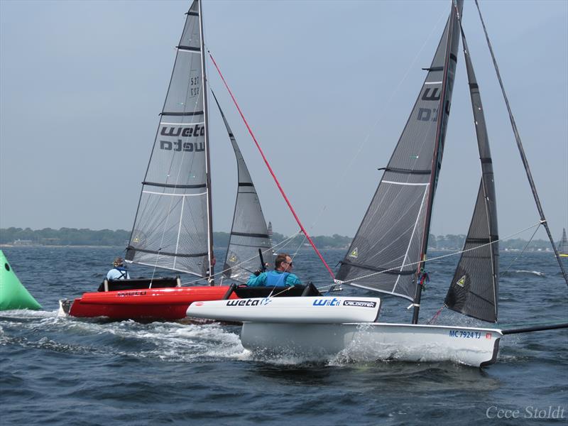 Weta Trimarans in action photo copyright Cece Stoldt taken at Fort Walton Yacht Club and featuring the Weta class