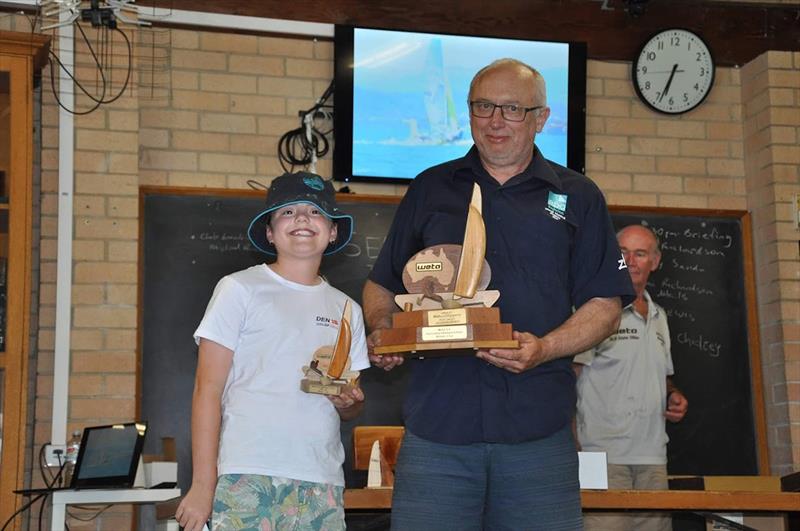 Australian Weta Class National Championships - Keith Chidzey and Phoebe Branch - Winners of the 2-up class photo copyright Aus Weta taken at Port Kembla Sailing Club and featuring the Weta class