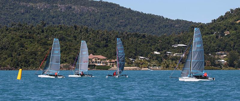 Wetas mark rounding in extremely light air - Airlie Beach Race Week - photo © Shirley Wodson