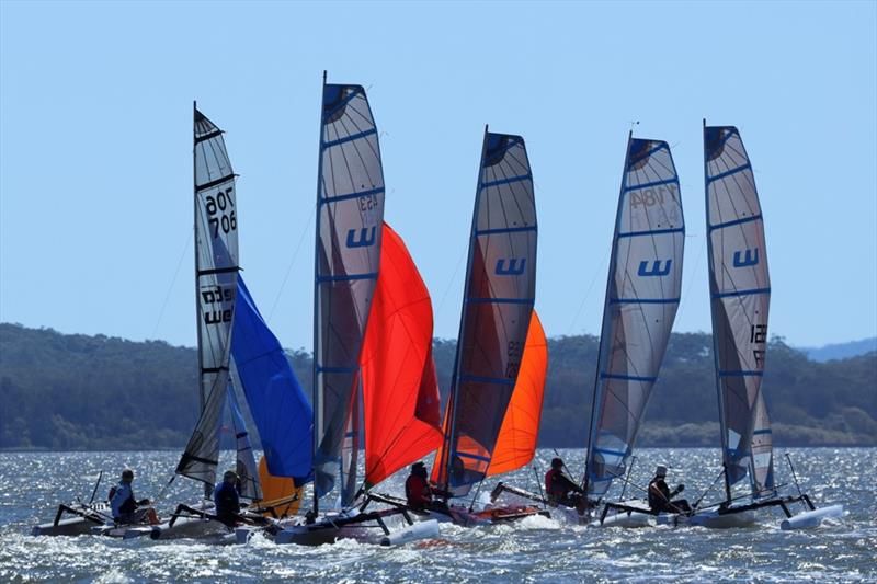 Tight racing in the nationals lead-up - photo © Russell Witt