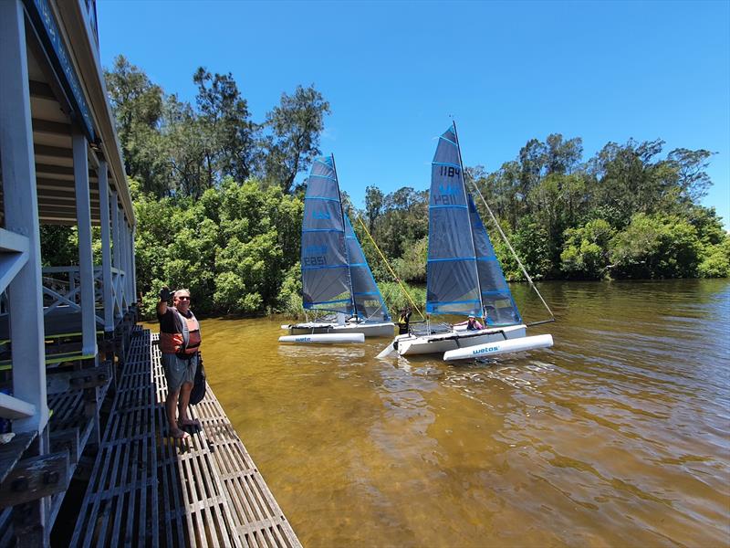 A couple of crews exploring the Cooloola Wetlands - photo © Peter Hackett