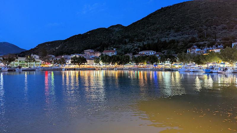 Vassiliki town at night photo copyright Mark Jardine taken at  and featuring the  class