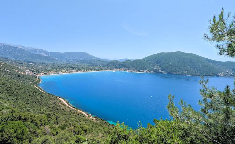 Looking down on the bay at Vassiliki - photo © Mark Jardine