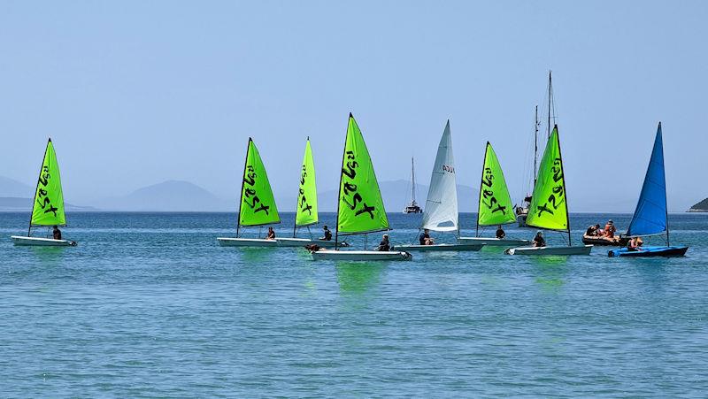 Beginners on the water enjoying the morning light winds, with expert instruction from the Wildwind team - photo © Mark Jardine