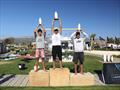 Freestyle Youth and Juniors Podium: Pier Bongianni (1st), Yoad Shaham (2nd), Kakos Orestis (3rd) - Freestyle Pro Tour Paros