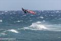 Daida Moreno spots her landing at the Gran Canaria Gloria Windsurf World Cup