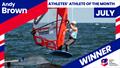 Windsurfer Andy Brown named British Athlete of the Month