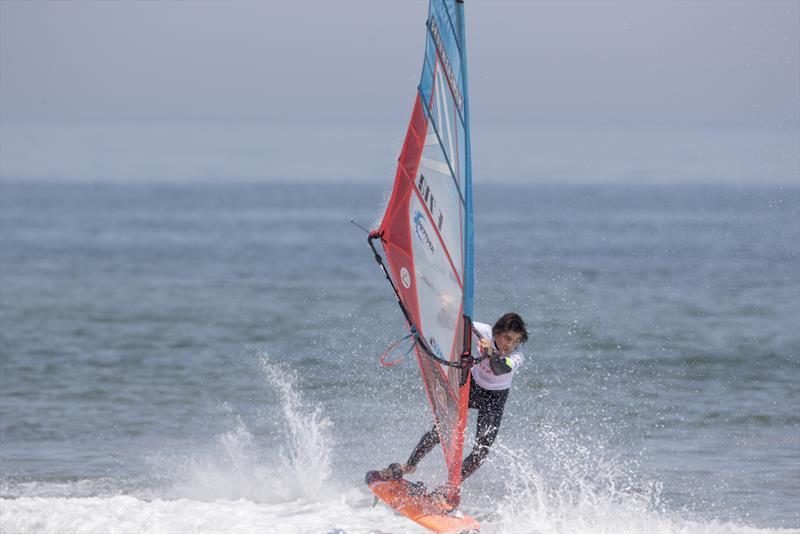 Nil Bacon Aubert - Mondial du Vent 2018 - Day 2 photo copyright Pierre Bouras taken at  and featuring the Windsurfing class