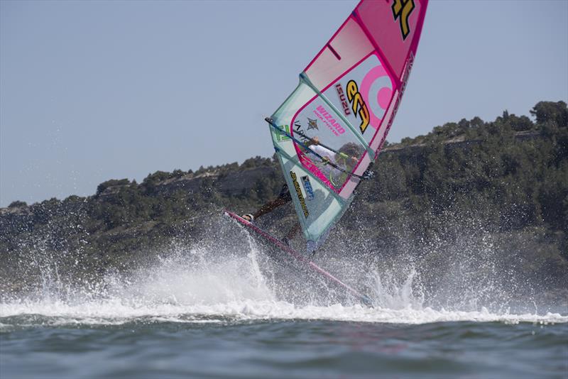 Sam Esteve - Mondial du Vent 2018 - Day 3 photo copyright Pierre Bouras taken at  and featuring the Windsurfing class