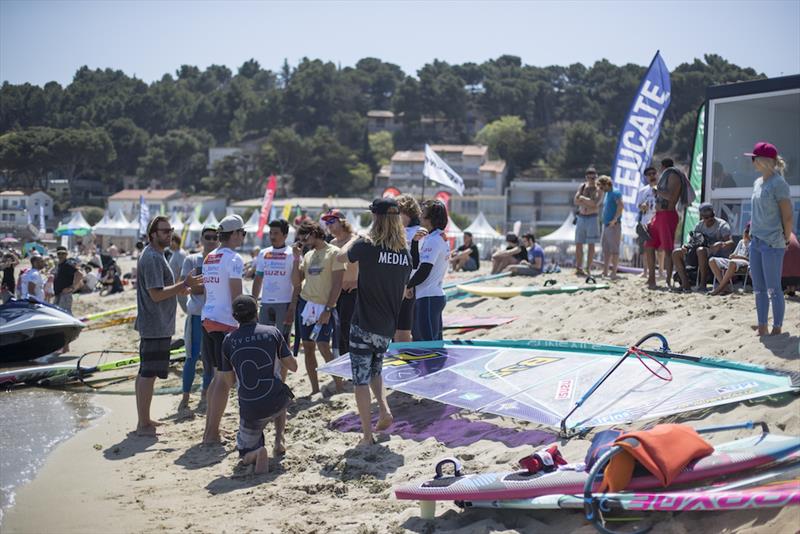 Mondial du Vent 2018 - Day 3 photo copyright Pierre Bouras taken at  and featuring the Windsurfing class
