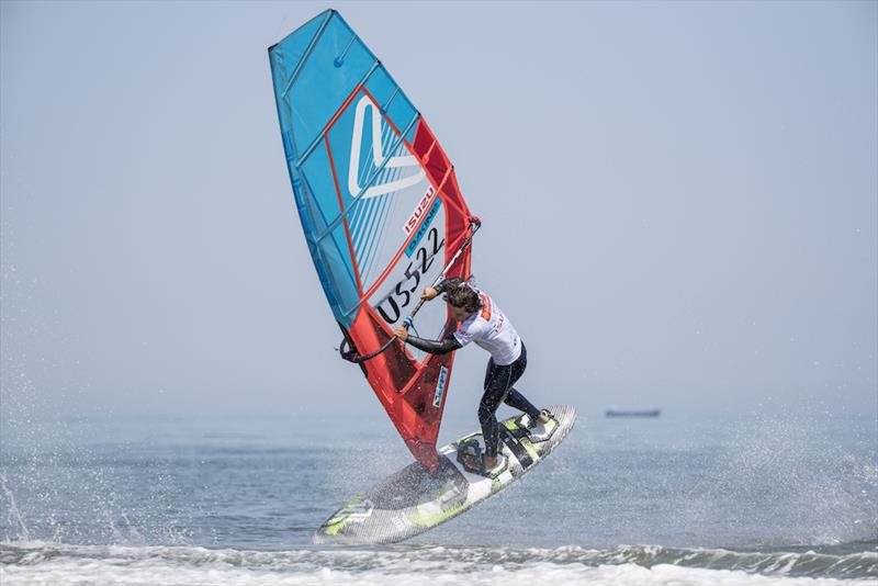 Alex Mertens from the USA photo copyright Pierre Bouras taken at  and featuring the Windsurfing class