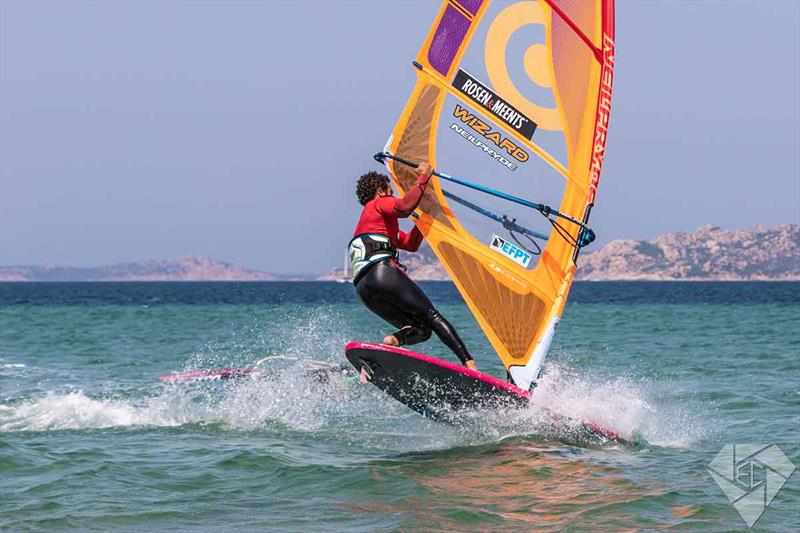 Amit Markman in competition - 2018 European Freestyle Pro Tour Sardinia - Day 2 photo copyright Emanuela Cauli taken at  and featuring the Windsurfing class