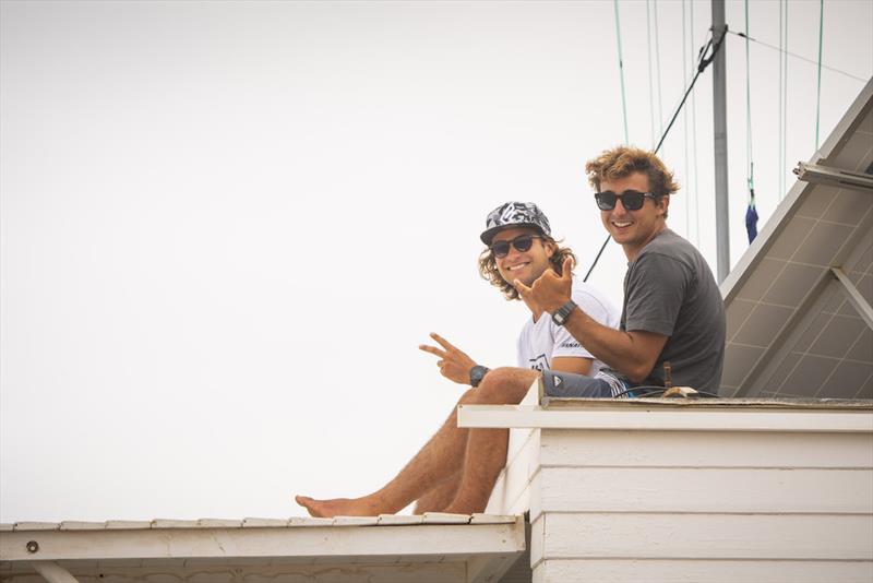 EFPT Fuerteventura 2018 - Riccardo Marca and Mattia Fabrizi from Italy enjoying the show - photo © Fuerteluz Project