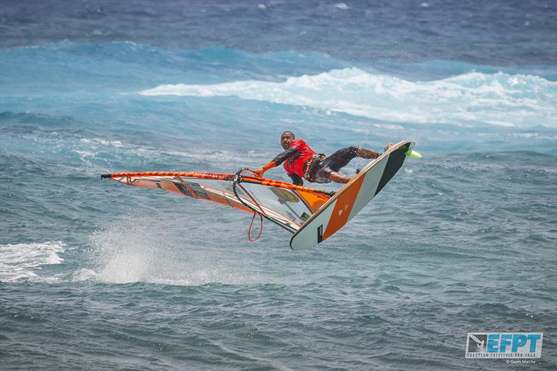 Tourleader Tonky Frans - European Freestyle Pro Tour Lanzarote: Day 2 photo copyright Gwen Marche taken at  and featuring the Windsurfing class