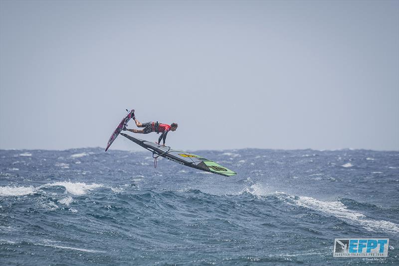 Steven Van Broeckhoven - European Freestyle Pro Tour Lanzarote: Day 3 photo copyright Gwen Marche taken at  and featuring the Windsurfing class
