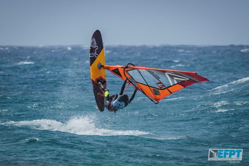 Lennart Neubauer – European Freestyle Pro Tour Lanzarote - Day 4 photo copyright Gwen Marche taken at  and featuring the Windsurfing class