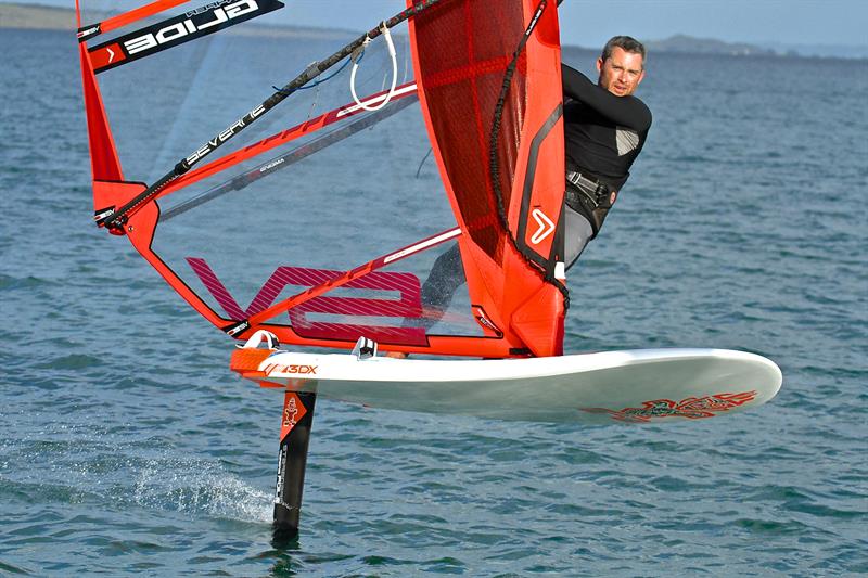 A Windfoiler is one of the new classes/equipment being promoted for the 2024 Olympic Regatta in place of the RS:X Windsurfer - photo © Richard Gladwell