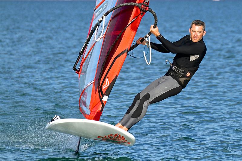 Windfoiling - Takapuna Beach - October 2018 - photo © Richard Gladwell