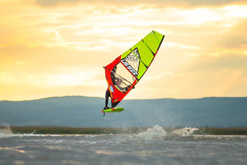 Alex Mertens from the US impressed with some solid runs - Surf Worldcup 2019 photo copyright Martin Reiter / www.reiter-foto.com taken at  and featuring the Windsurfing class