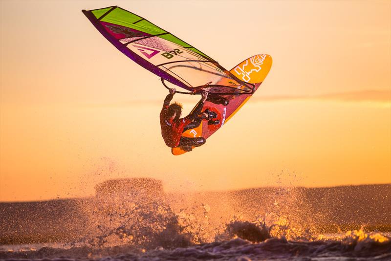 Steven Van Broeckhoven throwing some spray - Surf Worldcup 2019 photo copyright Martin Reiter / www.reiter-foto.com taken at  and featuring the Windsurfing class