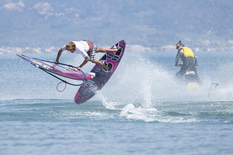 Sam Esteve takes victory in fleet 1 - 2019 EFPT Las Dunas Costa Brava photo copyright Job Vermeulen taken at  and featuring the Windsurfing class