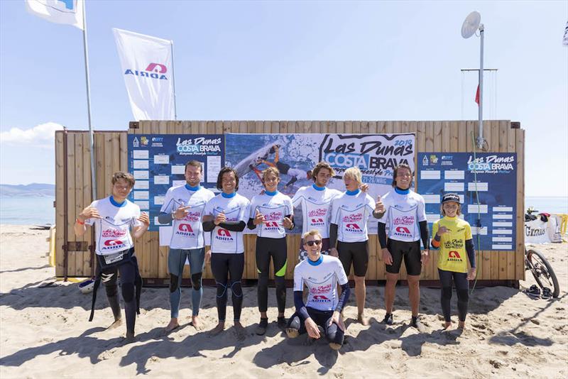 Tow-in qualification fleet number 1 - 2019 EFPT Las Dunas Costa Brava photo copyright Job Vermeulen taken at  and featuring the Windsurfing class