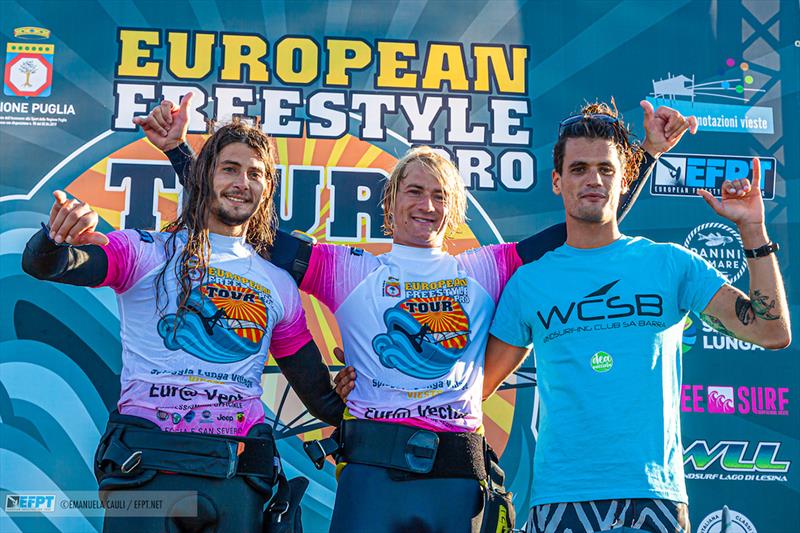 Top 3 of today - EFPT Spiaggia Lunga Village 2019 - photo © Emanuela Cauli