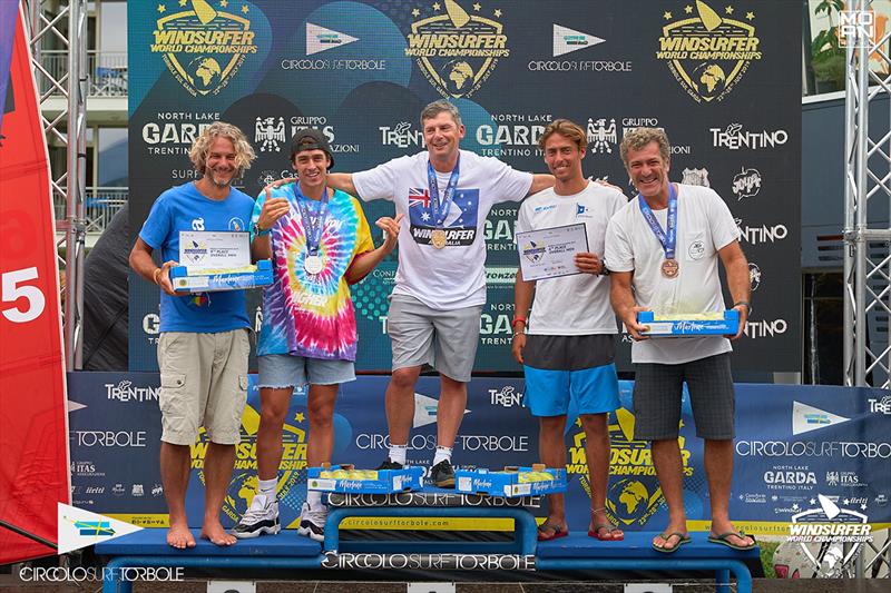 Nick Bez after winning the One-Design Windsurfer World Championships on Lake Garda, Italy photo copyright Nicholas Duell taken at Sandringham Yacht Club and featuring the Windsurfing class